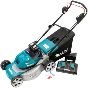 Makita DLM460PT2 (2 x Akkus BL1850B 5,0 Ah + Ladegerät) Elektro-Rasenmäher