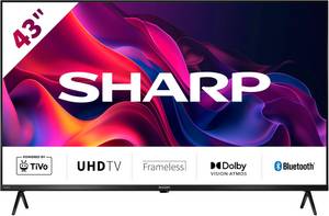 Sharp 4T-C43GKx LED-Fernseher (108 cm/43 Zoll, 4K Ultra HD, Smart-TV) 