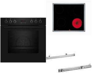 Neff HMK220P Herdset bestehend aus E2CCG6AK3+M16SRF0M0+2xZ11TI15X0 schwarz + edelstahl / A+ 