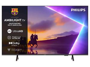  PHILIPS 65 PUS 8550/12 LED Ambilight TV (Flat, Zoll / 164 cm, UHD 4K, SMART TV, Ambilight) 
