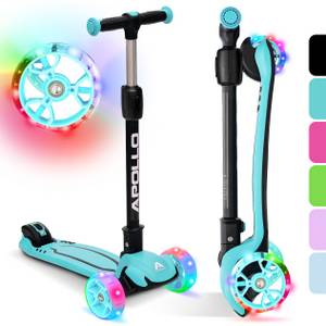 Apollo Kinderscooter - KidsPro4 - klappbarer LED 3-Rad-Roller 