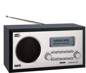 Imperial Dabman 30 DAB+,FM Radio (Schwarz, Silber) (Versandkostenfrei) Tischradio