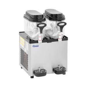 Royal Catering Slush Maker Slush-Maschine Slushy Maker Slush-Eismaschine Slush Ice Maschine 2 x 6, Kunststoff (ABS), Kupfer, Stahl (verzinkt), Edelstahl (304), Kunststoff (Polycarbonat) 