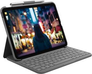 Logitech Slim Folio ES-Layout, für 10.2/10.9 iPad, 10.5 iPad Pro, iPad Air, gray 