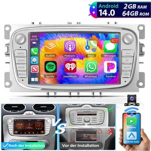 ESSGOO 7'' Android 14 Für Ford 