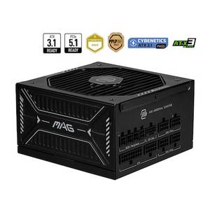Msi MAG A850GLS PCIE5 850 Watt ATX 3.1 PCIe 5.1 80+ Gold Netzteil 135mm Lüfter 
