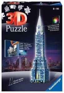 Ravensburger Spiel Chrysler Building bei Nacht Leuchtpuzzle