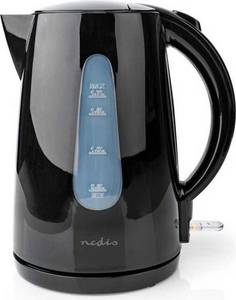 Nedis Wasserkocher | 1.7 l | Plastik | Schwarz NE550730051 Wasserkocher mit Filter