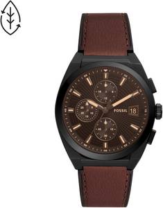 Fossil Chronograph FS5798, (1 tlg.), mit bernsteinfarbenem Glas