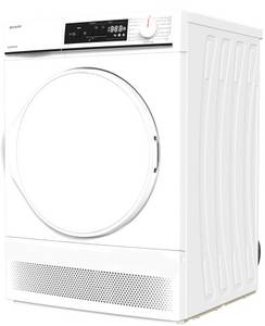 Sharp Kondenstrockner weiß KD-NCA0S7PW9-DE, 10 kg, Kindersicherung, LED-Display, 15 Programme 