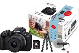 Canon EOS R50 Kit 18-45 mm Special Edition schwarz spiegellose Systemkamera