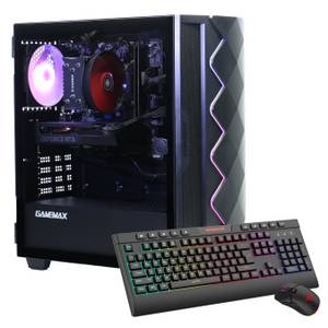 GameMax Diamond BK 7430 Gaming-PC (AMD 7500F, RTX 4060, 32 GB RAM, 1000 GB SSD, Luftkühlung aktiv, Windows 11, DDR5 RAM) 