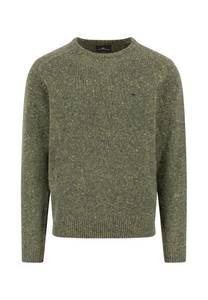 Fynch-hatton Strickpullover meliert, mit Rundhals 
