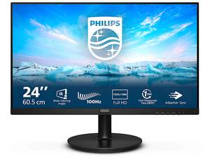  PHILIPS 241V8LAB 23,8 Zoll Full-HD Monitor (4 ms Reaktionszeit, 100 Hz) 