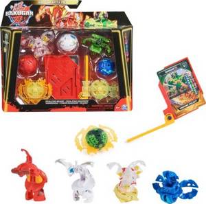 Spin Master Bakugan Revolution - Battle 5 Pack - Solid (mit  Special Attack Bruiser & Diamond Dragonoid) mehrfarbig 