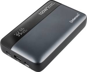 Intenso 7350050 - Powerbank HE20000, Li-Po, 20000 mAh, 100 W PD, USB-A, USB-C 