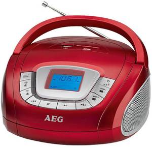 Aeg SR 4373 rot Tragbares Radio