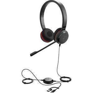  Jabra Evolve 30 II Telefon On Ear Headset kabelgebunden Stereo Schwarz Noise Cancelling, Mikrofon-Rauschunterdrückung Headset, Lautstärkeregelung, 