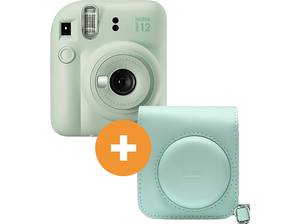  FUJIFILM INSTAX mini 12 Travel Set Sofortbildkamera, Mint Green 