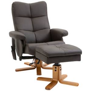 Homcom Massagesessel mit Liegefunktion B80 x T86 x H99 cm   Massage Sessel Fußstütze Elektronisch Massagesessel Fernbedienung 