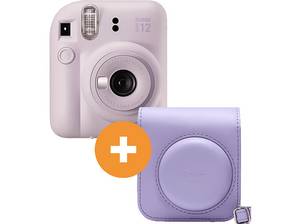  FUJIFILM INSTAX mini 12 Travel Set Sofortbildkamera, Lilac Purple 