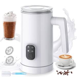 HYIEAR Milchaufschäumer Milchaufschäumer,Milchschäumer,Kaffee aufschäumer,Milchschäumer,Mixer, 400,00 W, 350 ml große Kapazität, 4 Funktionen,Edelstahl,leicht zu reinigen 