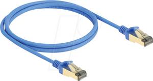 Delock 80333 - Patchkabel, Cat.8.1, F/FTP, Slim, 1 m, blau 