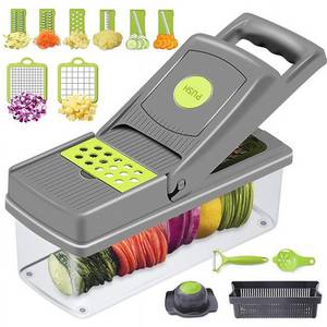 HUGERSTONE Gemüseschneider nicer dicer gemüsehobel mit 1700 ml Behälter,...