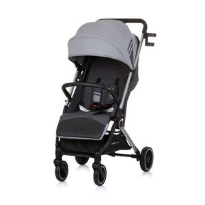 Chipolino Kinderwagen, Buggy Pixie zusammenklappbar Getränkehalter Korb 22 kg grau 