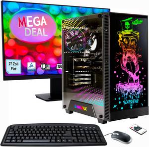 Hyrican MegaDeal Gaming-PC-Set Rockstar PC-Komplettsystem (27