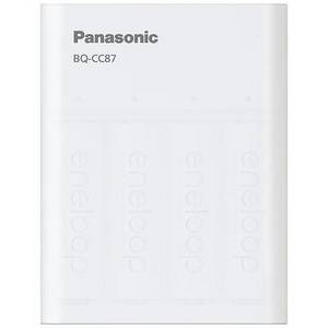 Panasonic BQ-CC87 +4x eneloop AA Rundzellen-Ladegerät NiMH Micro (AAA), Mignon (AA) 