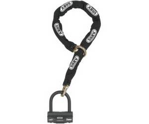 Abus Schloss-Ketten-Kombi Granit 58 Black Loop 120 cm Fahrradschlosskette