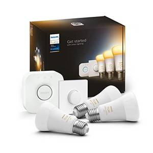  Philips Hue White Ambiance E27 3er Starter Set inkl. Smart Button 3x800lm 75W 929002468405 