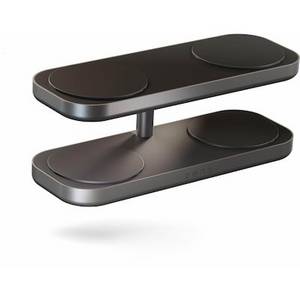 Zens Aluminium Series Quattro Wireless Charger Pro 4 mit Netzteil 65W Qi2 schwarz 