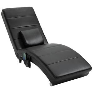 Homcom Massagesessel mit einem Taillenkissen schwarz 163 x 58 x 87 cm (LxBxH)   Fernsehsessel TV Sessel Relaxsessel Wohnzimmersessel 