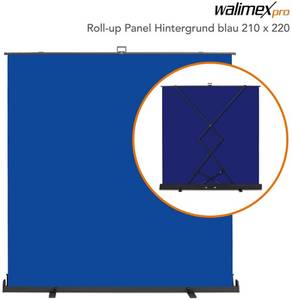 Walimex pro Roll-up Panel 210x220 blau Bluescreen