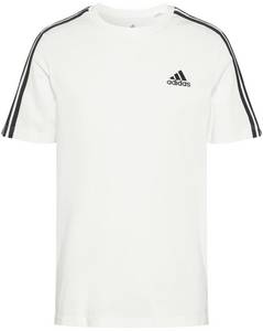 Adidas Essentials 3-Stripes T-Shirt white/black (GL3733) Herren-T-Shirt