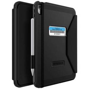 Otterbox Defender Series Folio Asset Tag Case BookCase Passend für Apple-Modell: iPad 10.9 (10. Generation) Schwarz 