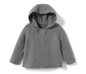 Tchibo - Baby-Strickjacke - Newborn - Gr. 50/56 - grau 