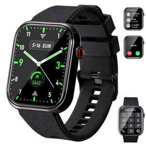 Ombar Fitness Tracker Uhr für Damen Herren mit Telefonfunktion Smartwatch (1.85 Zoll) 