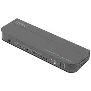 Digitus DS-12890 4 Port KVM-Extender Display-Port, HDMI Maus, Tastatur 4096 x 2160 Pixel, 1080 x 720 Pixel, 1920 x 1080 Pixel, 2560 x 1440 Pixel 