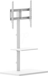 Puremounts PM-TVS-21 - TV-Standfuß, 32'' - 65'', höhenverstellbar max. 35kg, weiß 