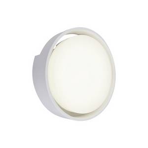 Briloner LED-Außenwandleuchte, Ø: 22 cm, Höhe: 6,8 cm, 18 W - weiss 