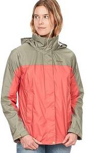 Marmot Wm's Precip ECO Jacket grapefruit/vetiver Hardshelljacke