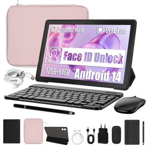 BUFO Bluetooth-Tastatur Maus Kopfhörer Stift Schutzhülle 64G Tablet (10