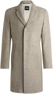 Hugo Boss H-Hyde-J-244 (50528132) light beige Herren-Wollmantel