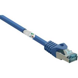 Renkforce RF-5233510 RJ45 Netzwerkkabel, Patchkabel CAT 6a S/FTP 30 m Blau mit Rastnasenschutz, Flammwidrig 1 St. 