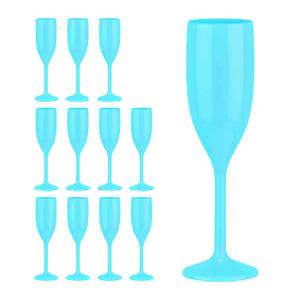 Relaxdays Sektglas Sektgläser Kunststoff 12er Set, 