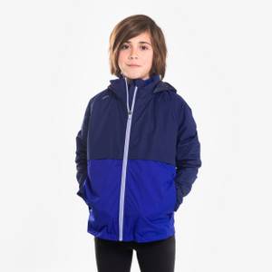 Kiprun Laufjacke Kinder 3-in-1 wasserdicht herausnehmbare Innenjacke - blau 