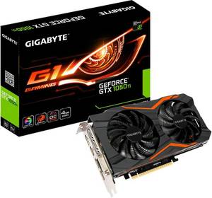 Gigabyte GTX 1050TI G1 Gaming 4G Grafikkarte (4 GB, GDDR5) 